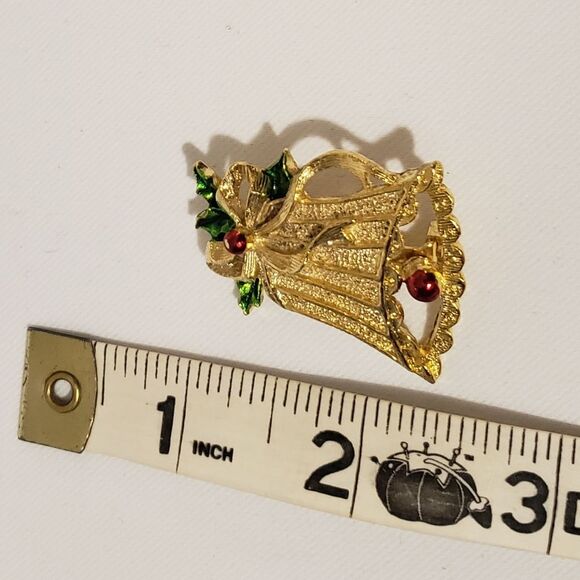 Gold Bell Brooch - Picture 7 of 7